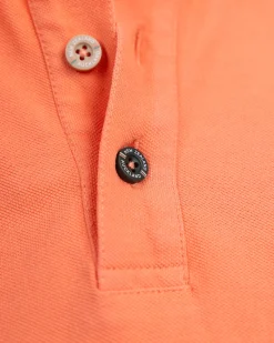 Solid Cotton Coral Polo