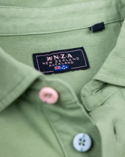Solid Cotton Light Green Polo