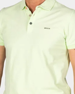 Solid Cotton Mint Green Polo