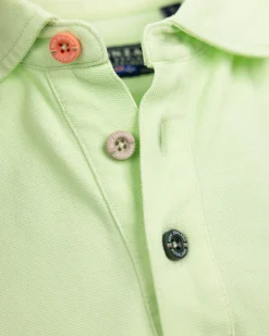 Solid Cotton Mint Green Polo