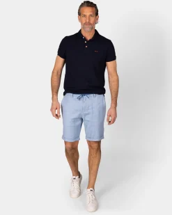 Solid Cotton Navy Polo