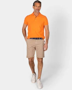 Solid Cotton Orange Polo