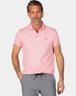 Solid Cotton Pastel Pink Polo