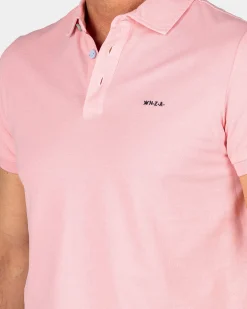 Solid Cotton Pastel Pink Polo
