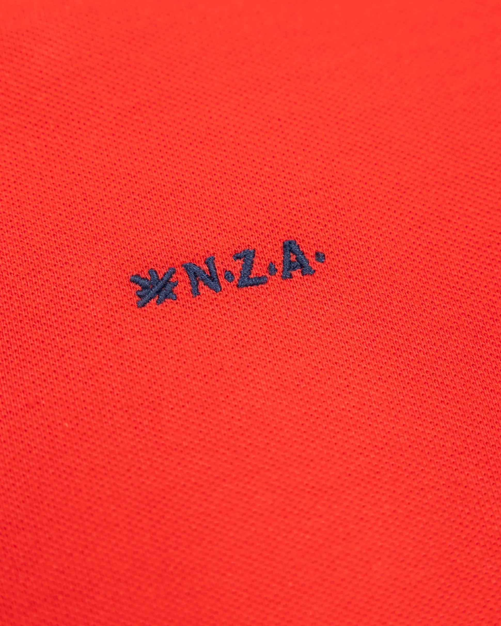Solid Cotton Red-Orange Polo