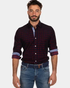 Sparrow corduroy shirt - Cardinal Red