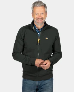 Sportive green cardigan Aratiatia - Eucalyptus Green