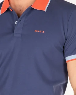 Sportive solid coloured polo - Dusk Navy