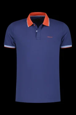 Sportive solid coloured polo - Dusk Navy