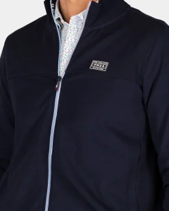 Sporty blue cardigan