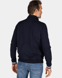 Sporty blue cardigan