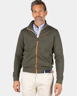Sporty dark green vest - Quartz Green