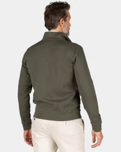 Sporty dark green vest - Quartz Green