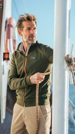 Sporty dark green vest - Quartz Green