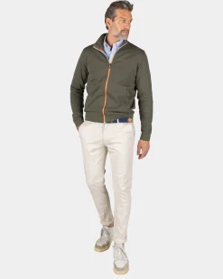 Sporty dark green vest - Quartz Green