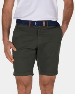 Stretch chino shorts Whale Bay - Duck Green