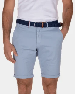 Stretch chino shorts Whale Bay - Dusk Blue