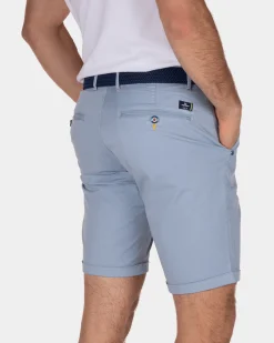 Stretch chino shorts Whale Bay - Dusk Blue