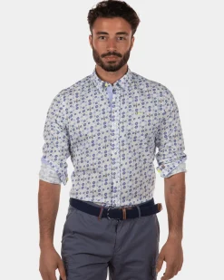 Stretch shirt Onslow - White Multicolour
