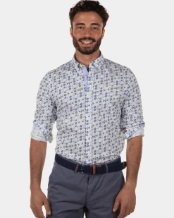 Stretch shirt Onslow - White Multicolour
