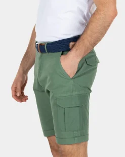 Sturdy cotton cargo shorts - Active Army