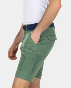 Sturdy cotton cargo shorts - Active Army