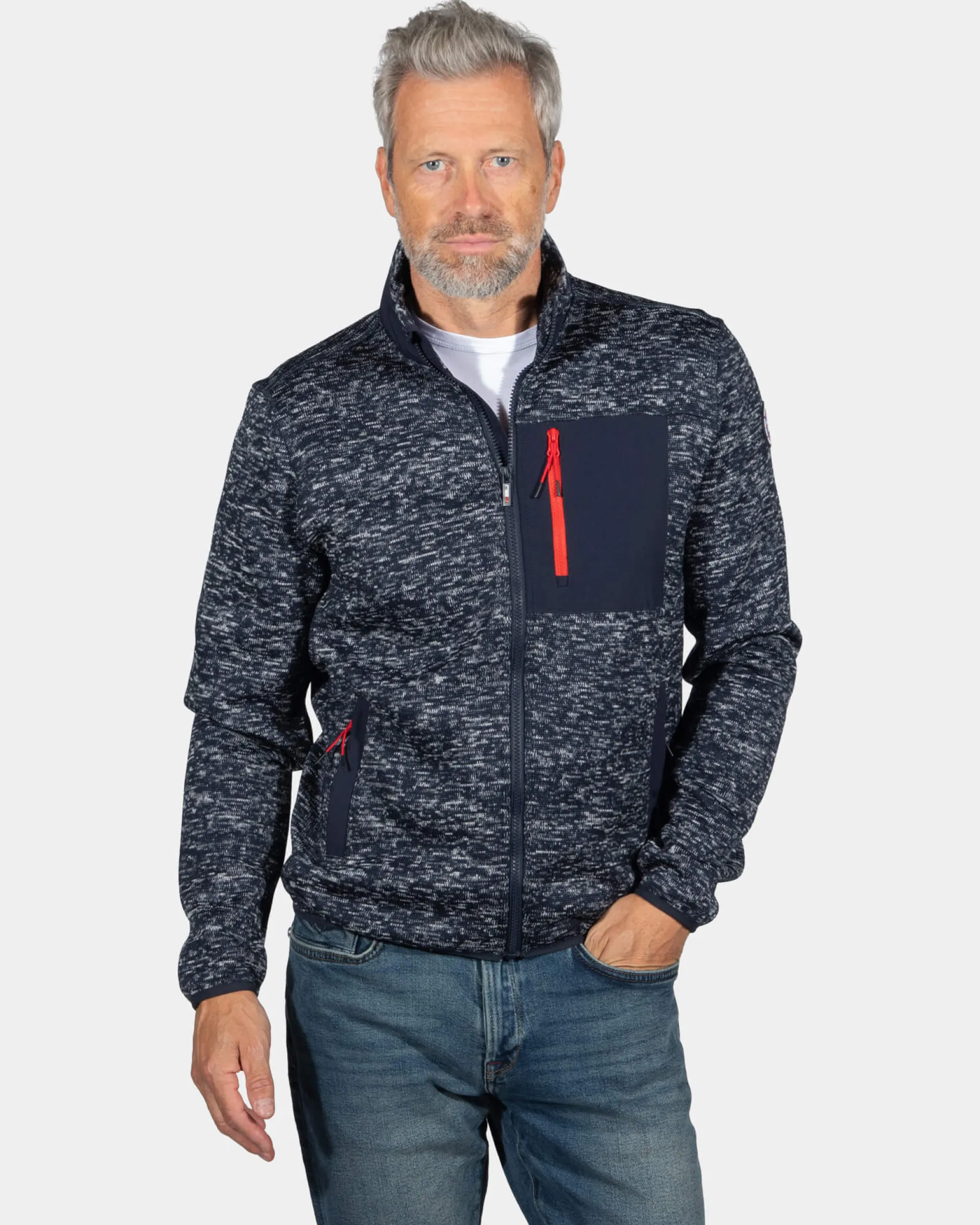 Terry cardigan Oruaiti - Storm Blue