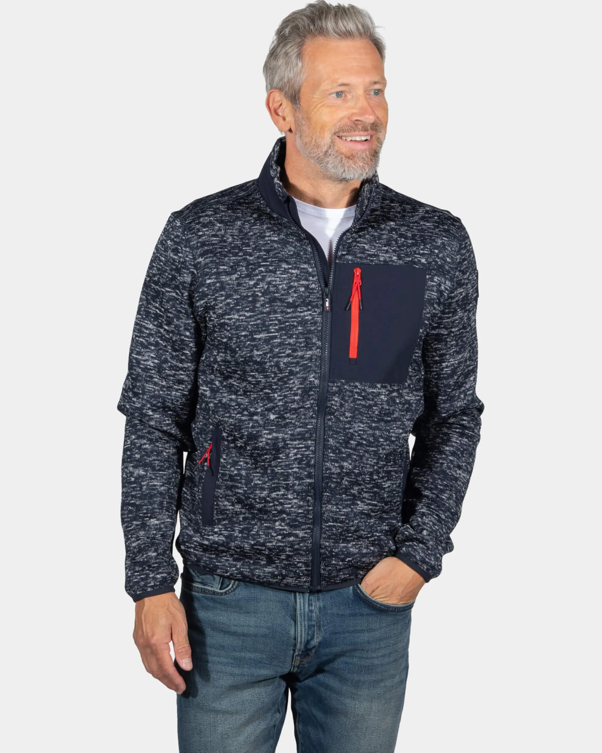 Terry cardigan Oruaiti - Storm Blue