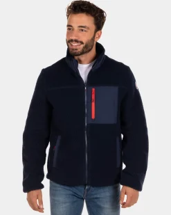Terry Sweat Cardigan Transit - Reef Navy