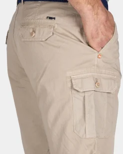 Tough Sand-Colored Cotton Cargo Shorts