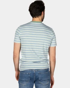 T-shirt with green stripes