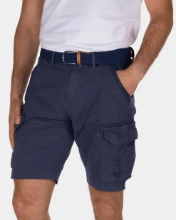 Ward Poplin short cargo pants - Urban Navy