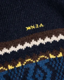 Winter knitted jumper Fraser - Ink Navy