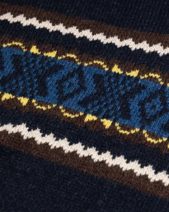 Winter knitted jumper Fraser - Ink Navy