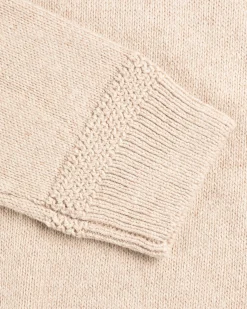 Winter knitted jumper Fraser - Sea Silt Sand