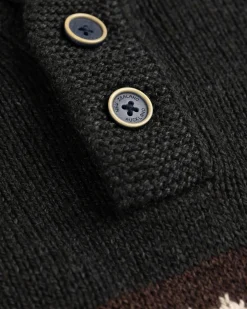 Winter knitted jumper Fraser - Eucalyptus Green